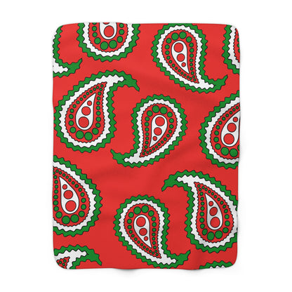 Oman Retro Paisley Blanket Throw