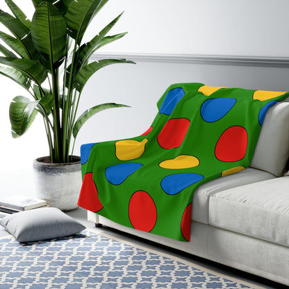Ethiopia Retro Polka Dots Blanket Throw