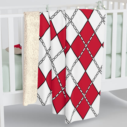 Greenland Retro Argyle Blanket Throw