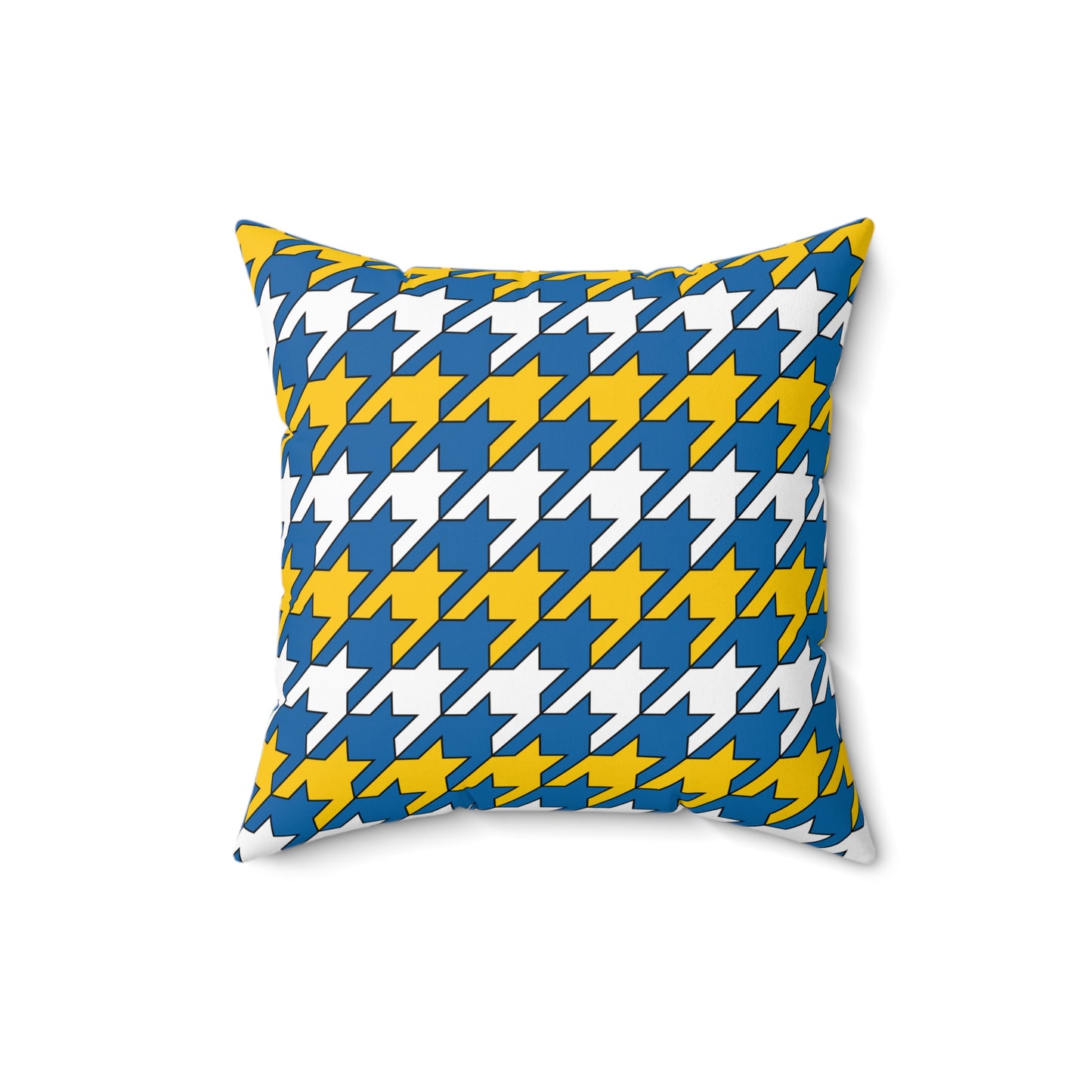 Canary Islands Retro Houndstooth Cushion Pillow