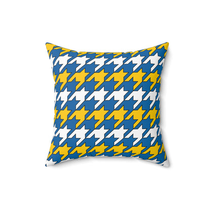 Canary Islands Retro Houndstooth Cushion Pillow