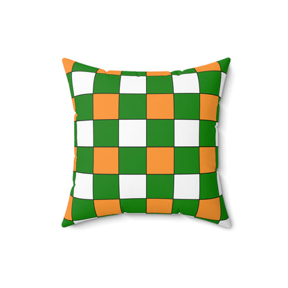 India Retro Check Cushion Pillow