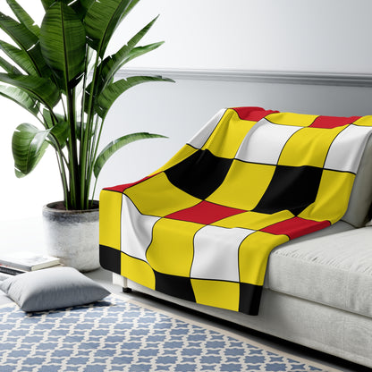 Brunei Darussalam Retro Check Blanket Throw