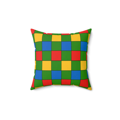 Ethiopia Retro Check Cushion Pillow