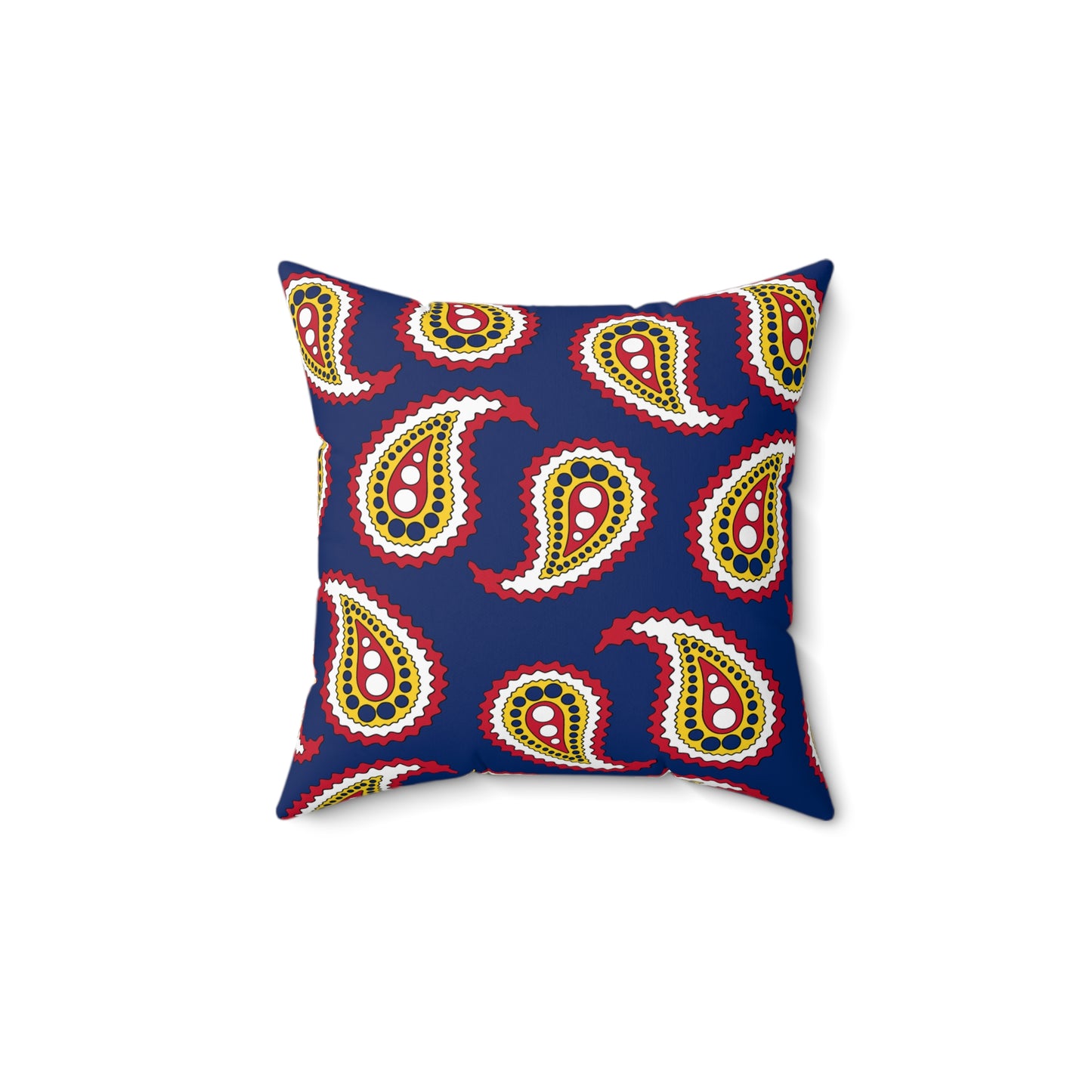 Turks And Caicos Islands Retro Paisley Cushion Pillow