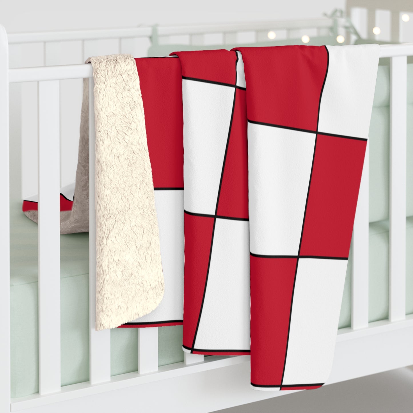 Denmark Retro Check Blanket Throw