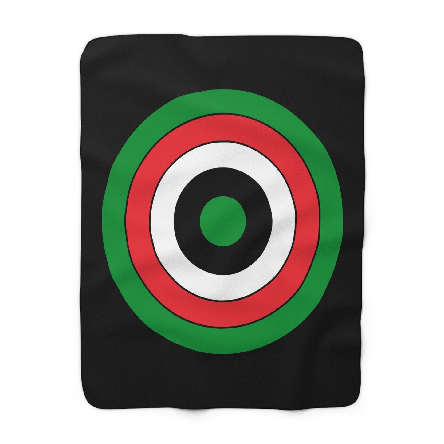 Palestine Retro Target Blanket Throw