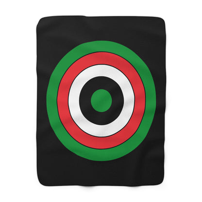 Palestine Retro Target Blanket Throw
