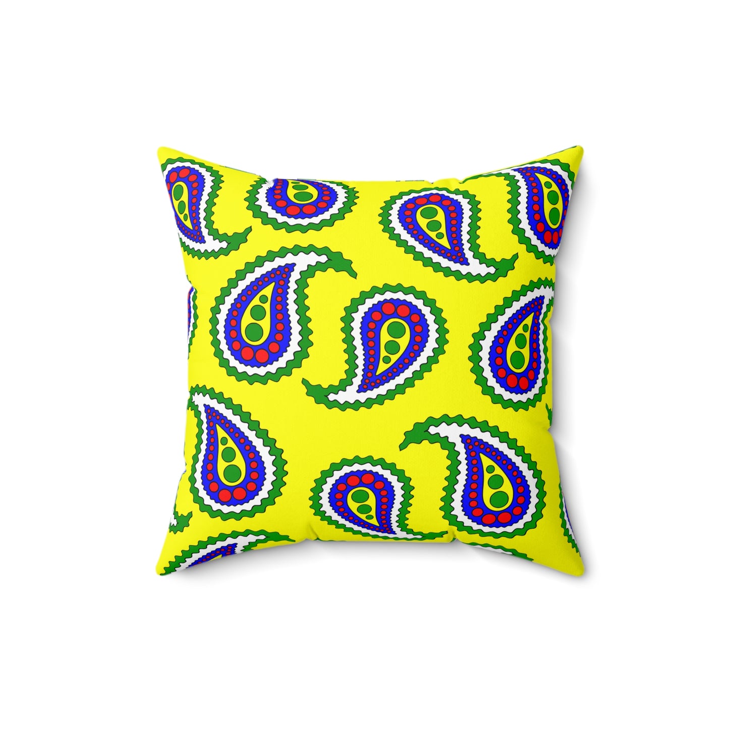 Central African Republic Retro Paisley Cushion Pillow