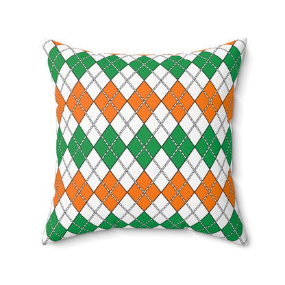 Ireland Retro Argyle Cushion Pillow