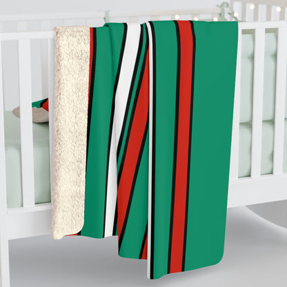 Bulgaria Retro Stripes Blanket Throw