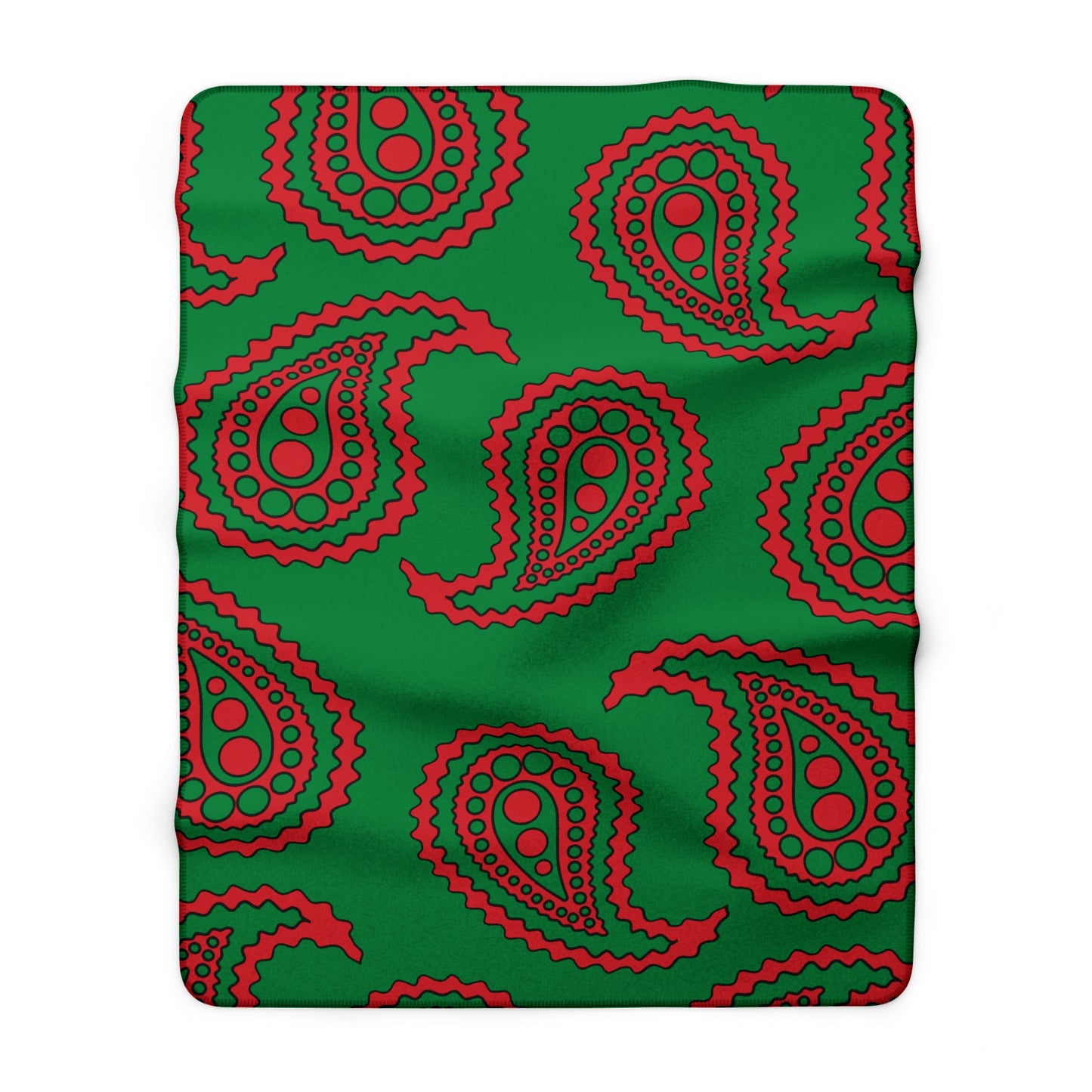 Turkmenistan Retro Paisley Blanket Throw