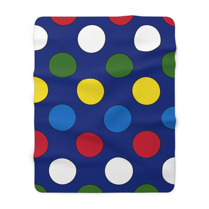 Pitcairn Retro Polka Dots Blanket Throw