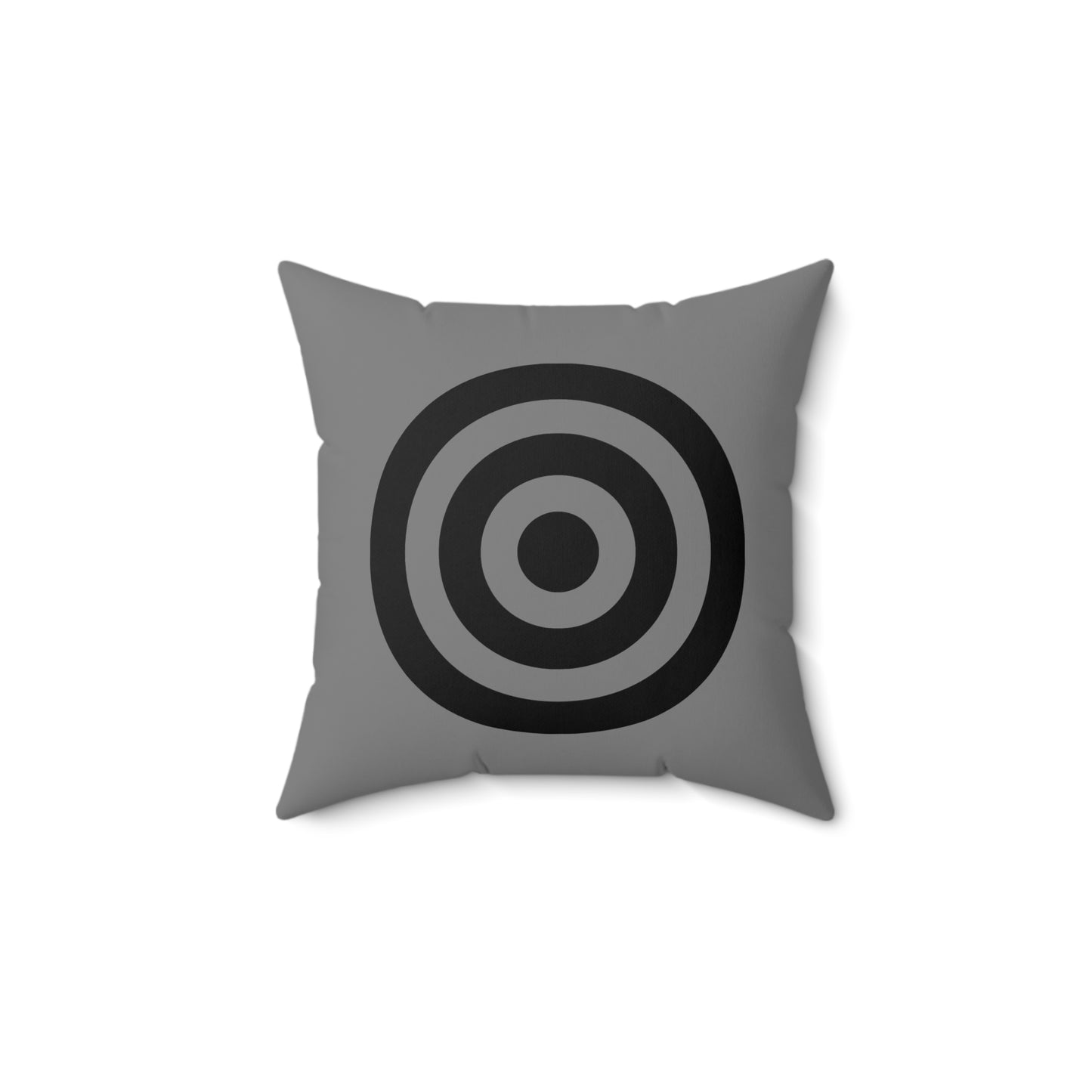Grey, Black Retro Target Cushion Pillow