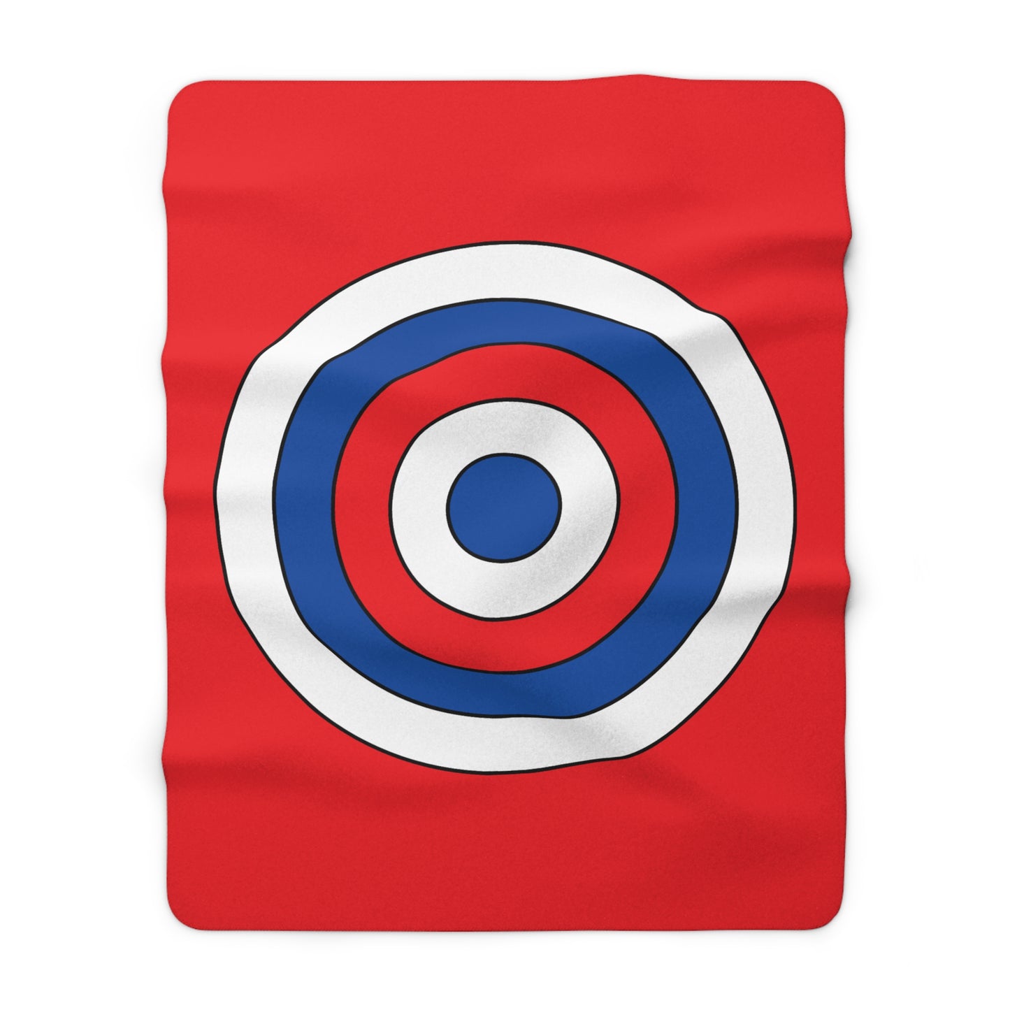 Slovakia Retro Target Blanket Throw