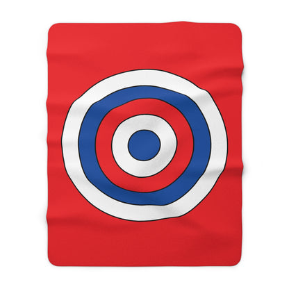 Slovakia Retro Target Blanket Throw