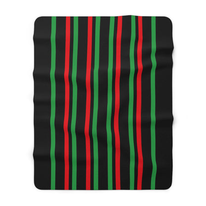 Libya Retro Stripes Blanket Throw