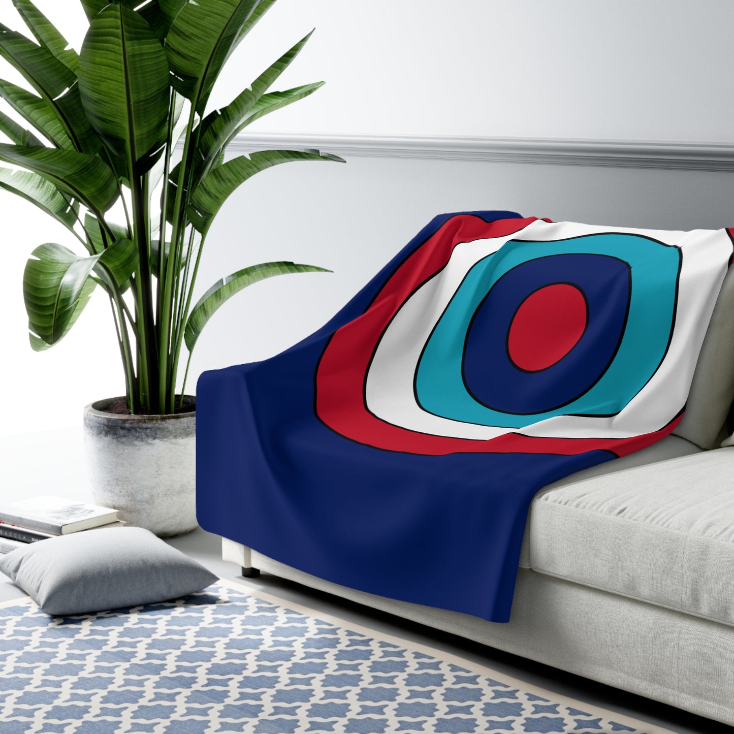 Montserrat Retro Target Blanket Throw