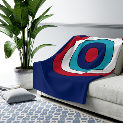 Montserrat Retro Target Blanket Throw