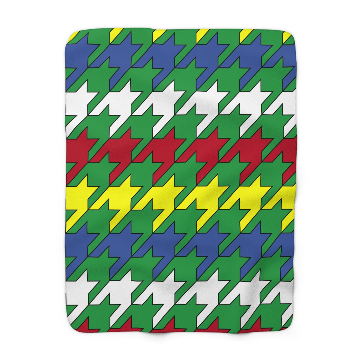 Comoros Retro Houndstooth Blanket Throw
