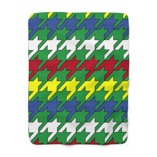 Comoros Retro Houndstooth Blanket Throw