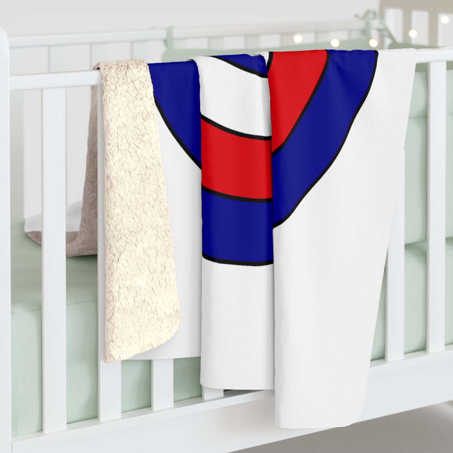 Saint Barthelemy Retro Target Blanket Throw
