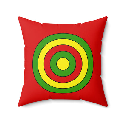 Burkina Faso Retro Target Cushion Pillow