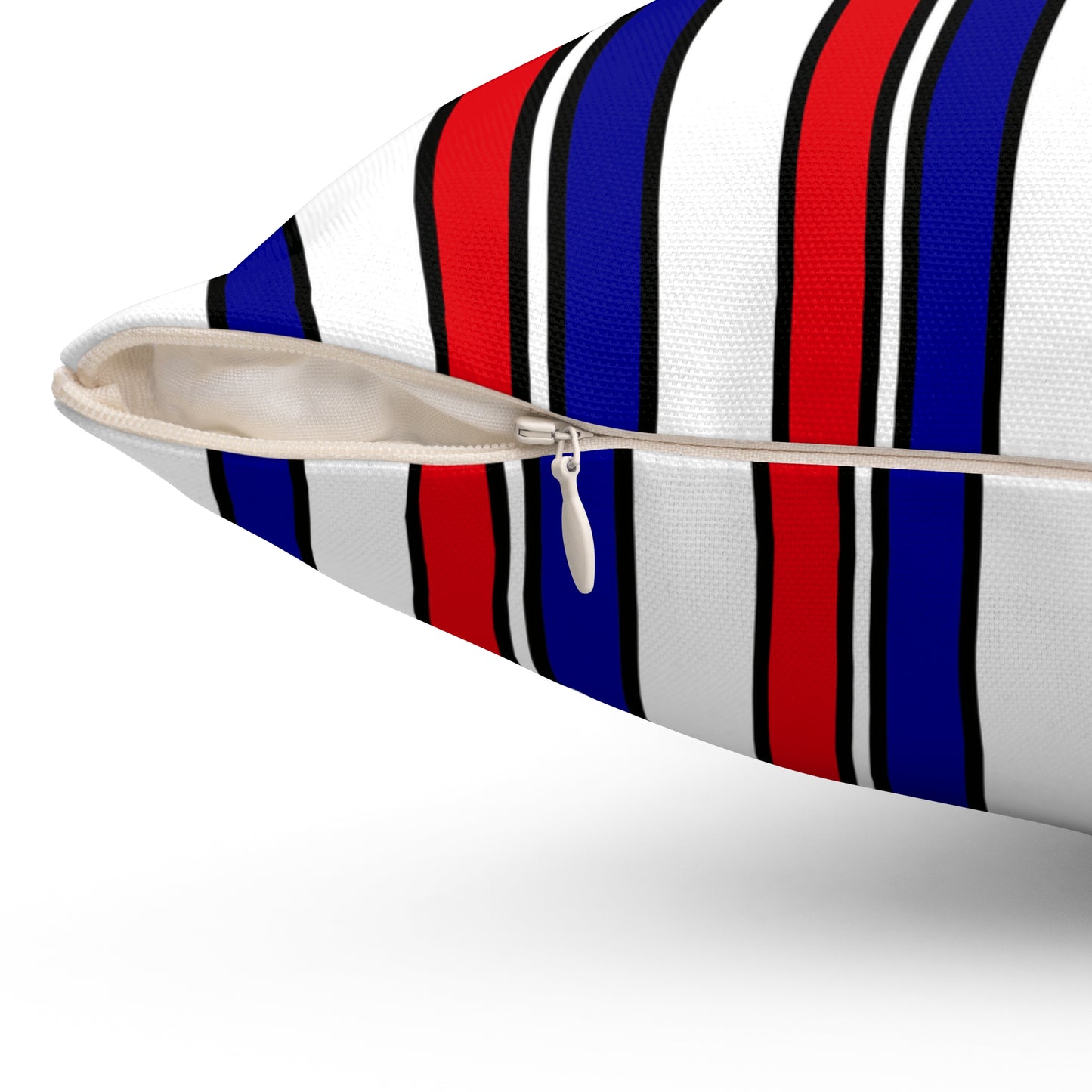 French Guiana Retro Stripes Cushion Pillow