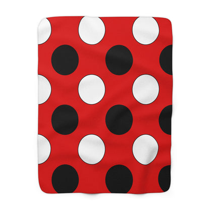 Trinidad And Tobago Retro Polka Dots Blanket Throw