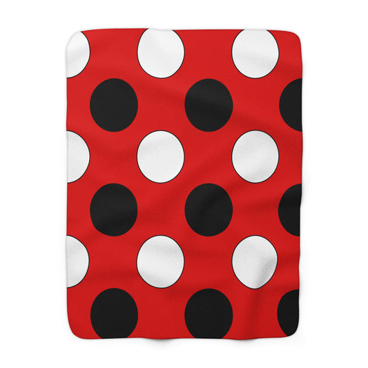 Trinidad And Tobago Retro Polka Dots Blanket Throw