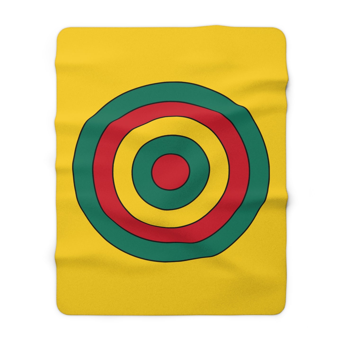 Cameroon Retro Target Blanket Throw