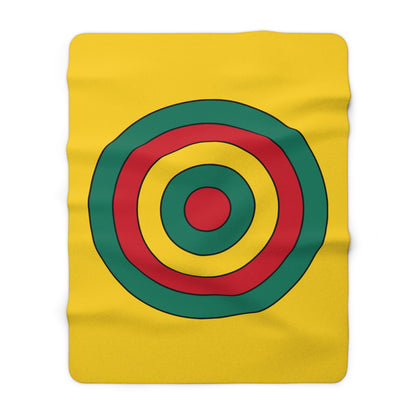 Cameroon Retro Target Blanket Throw