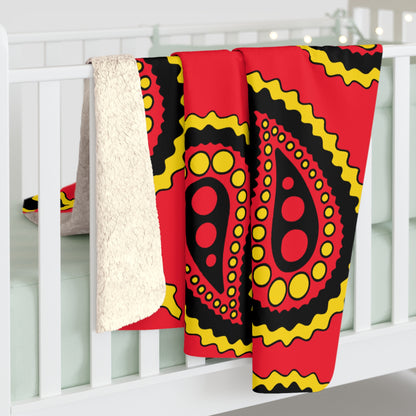 Belgium Retro Paisley Blanket Throw
