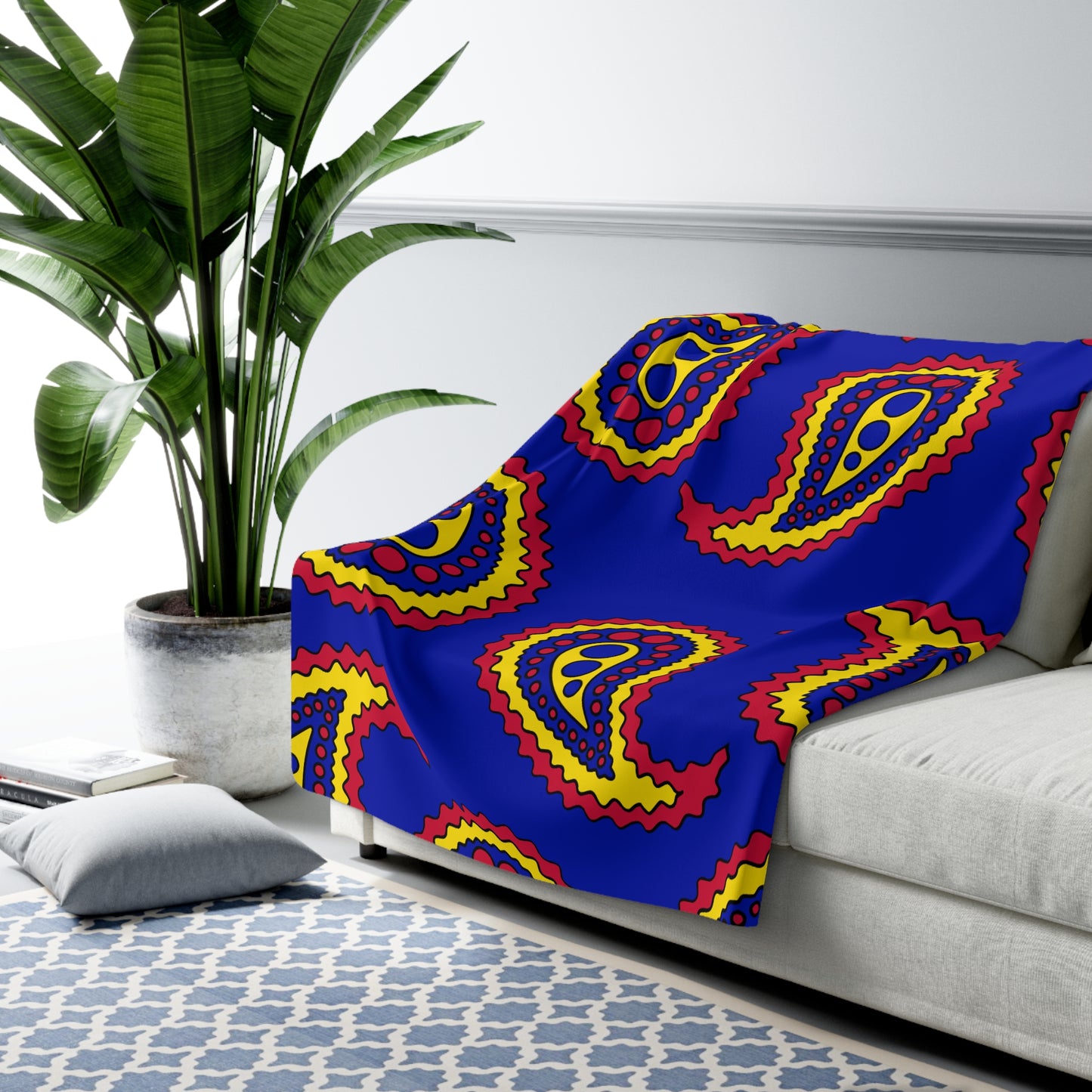 Andorra Retro Paisley Blanket Throw