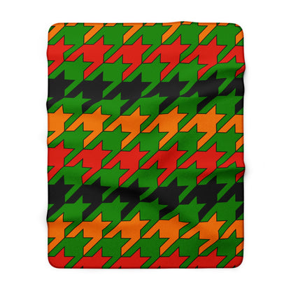 Zambia Retro Houndstooth Blanket Throw