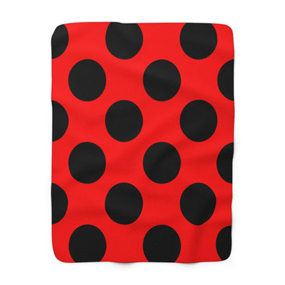 Albania Retro Polka Dots Blanket Throw