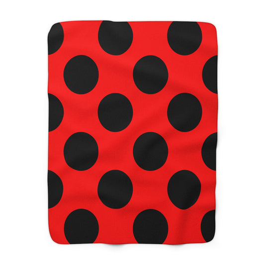 Albania Retro Polka Dots Blanket Throw