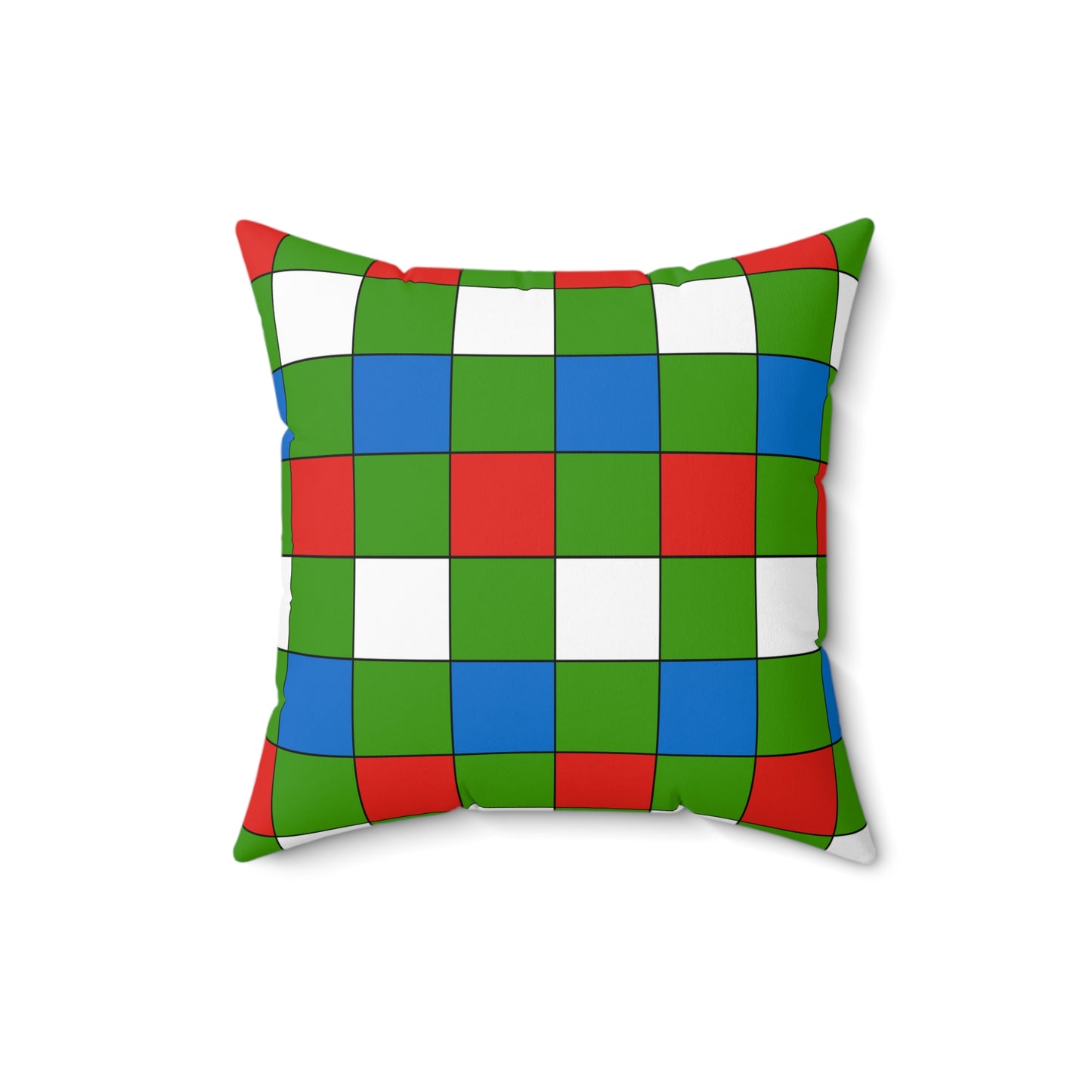Equatorial Guinea Retro Check Cushion Pillow