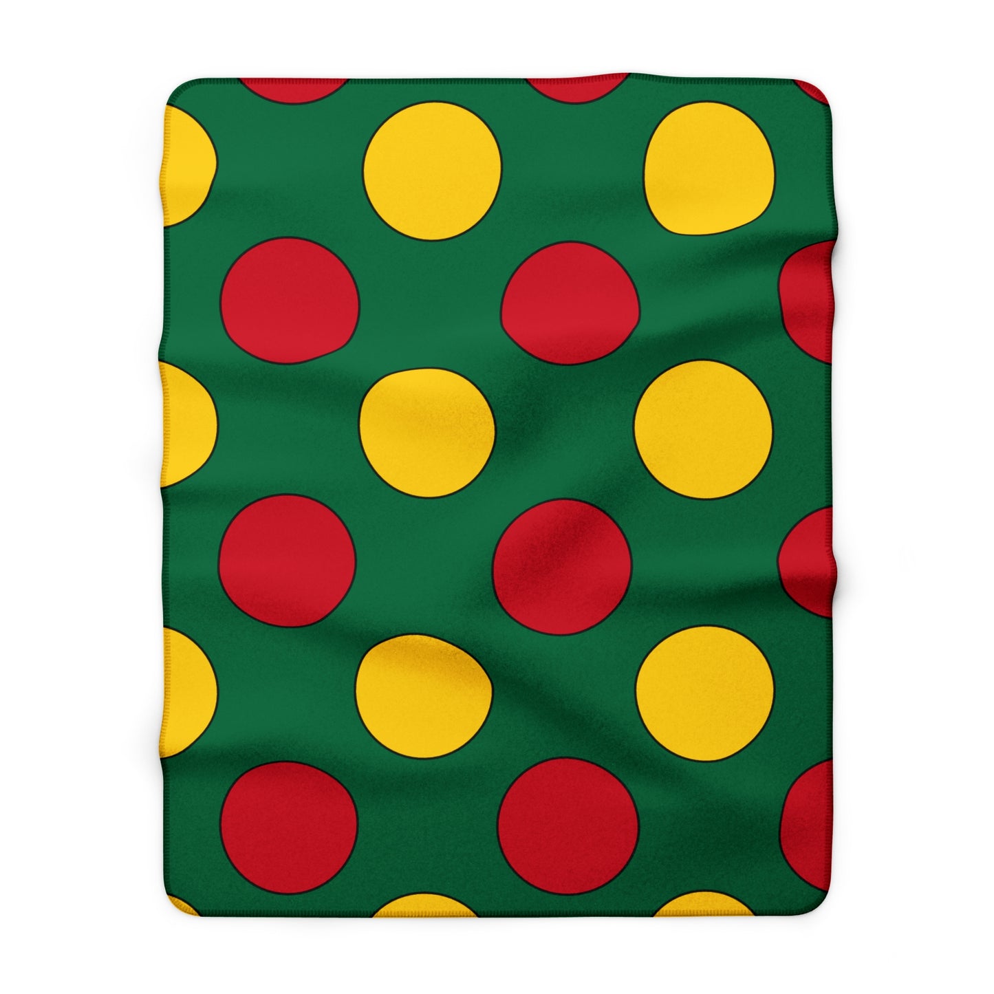 Ghana Retro Polka Dots Blanket Throw