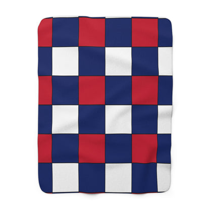 Anguilla Retro Check Blanket Throw