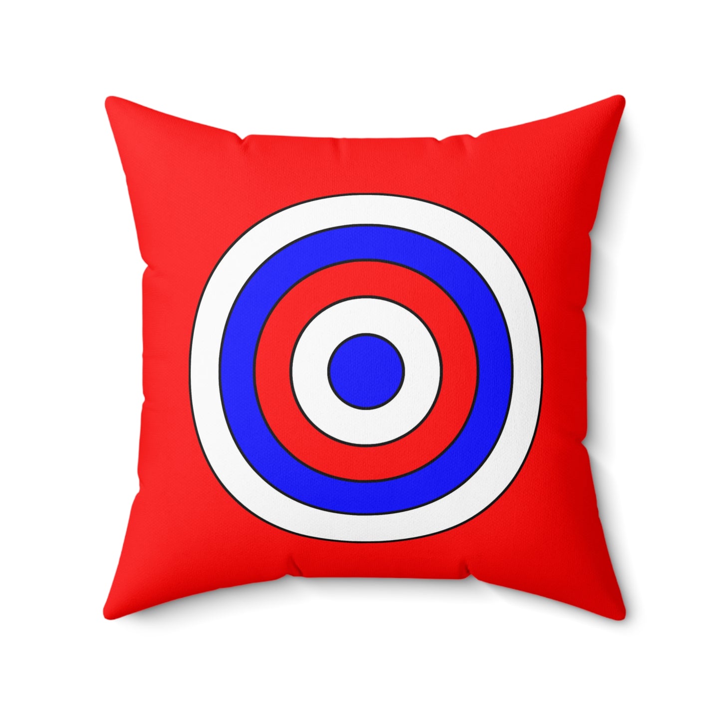 Red, White, Blue Retro Target Cushion Pillow