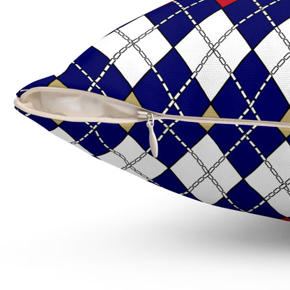 Saint Helena Retro Argyle Cushion Pillow