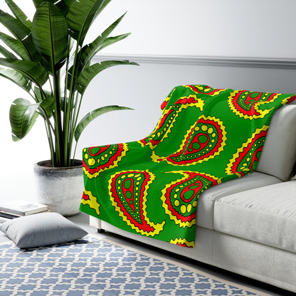 Guinea Retro Paisley Blanket Throw