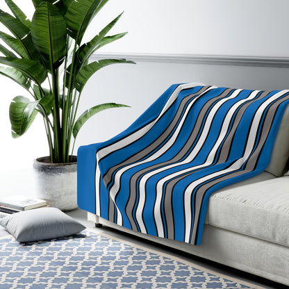 Northern Mariana Islands Retro Stripes Blanket Throw