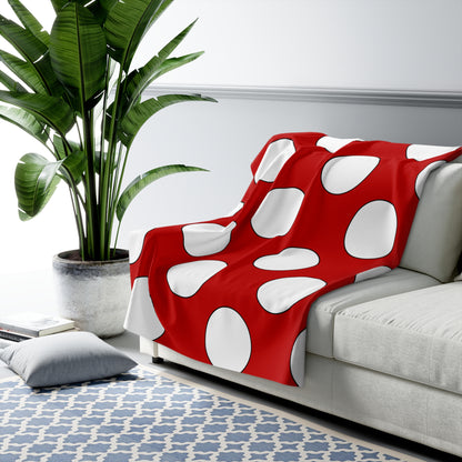Tonga Retro Polka Dots Blanket Throw