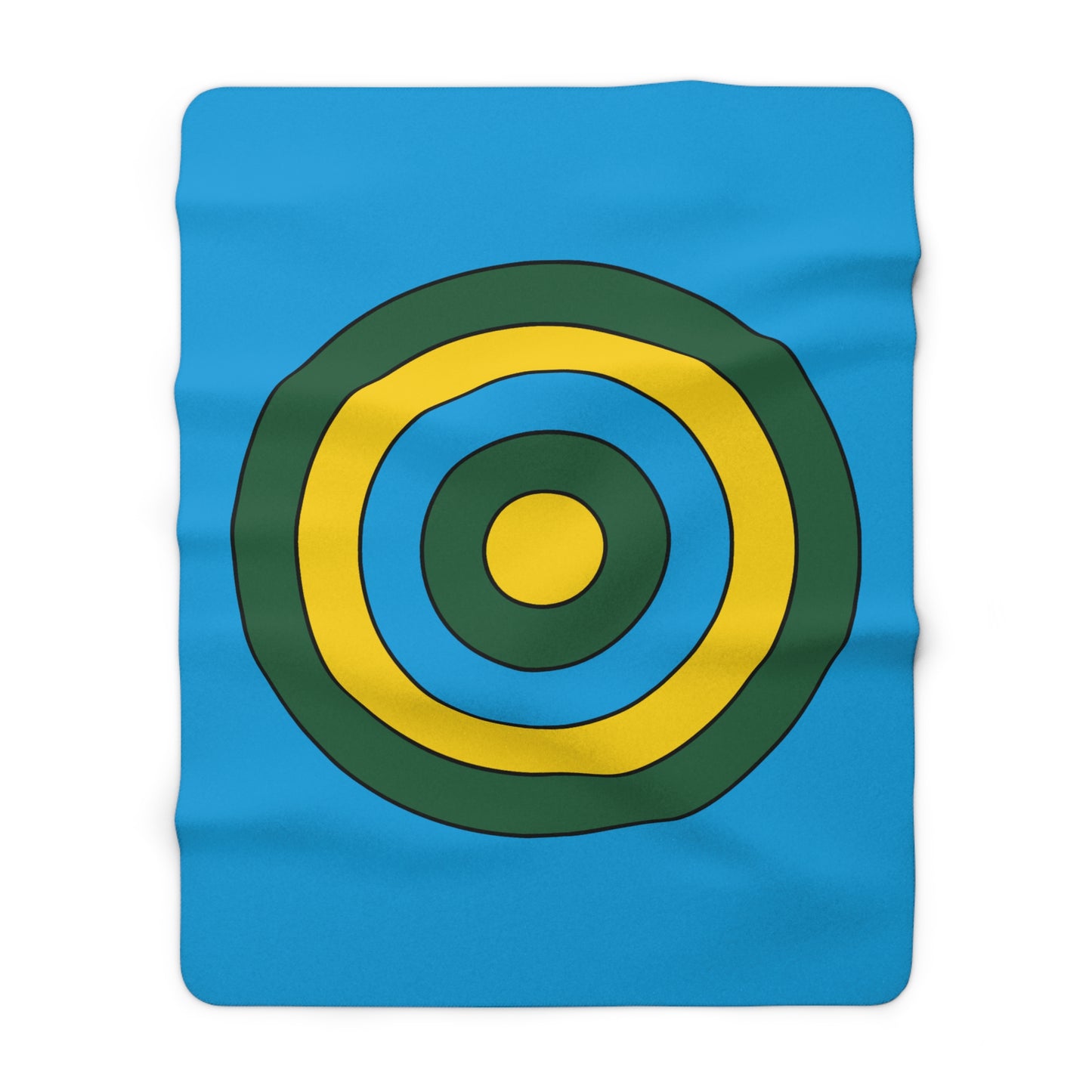 Rwanda Retro Target Blanket Throw