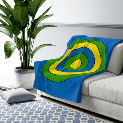 Gabon Retro Target Blanket Throw