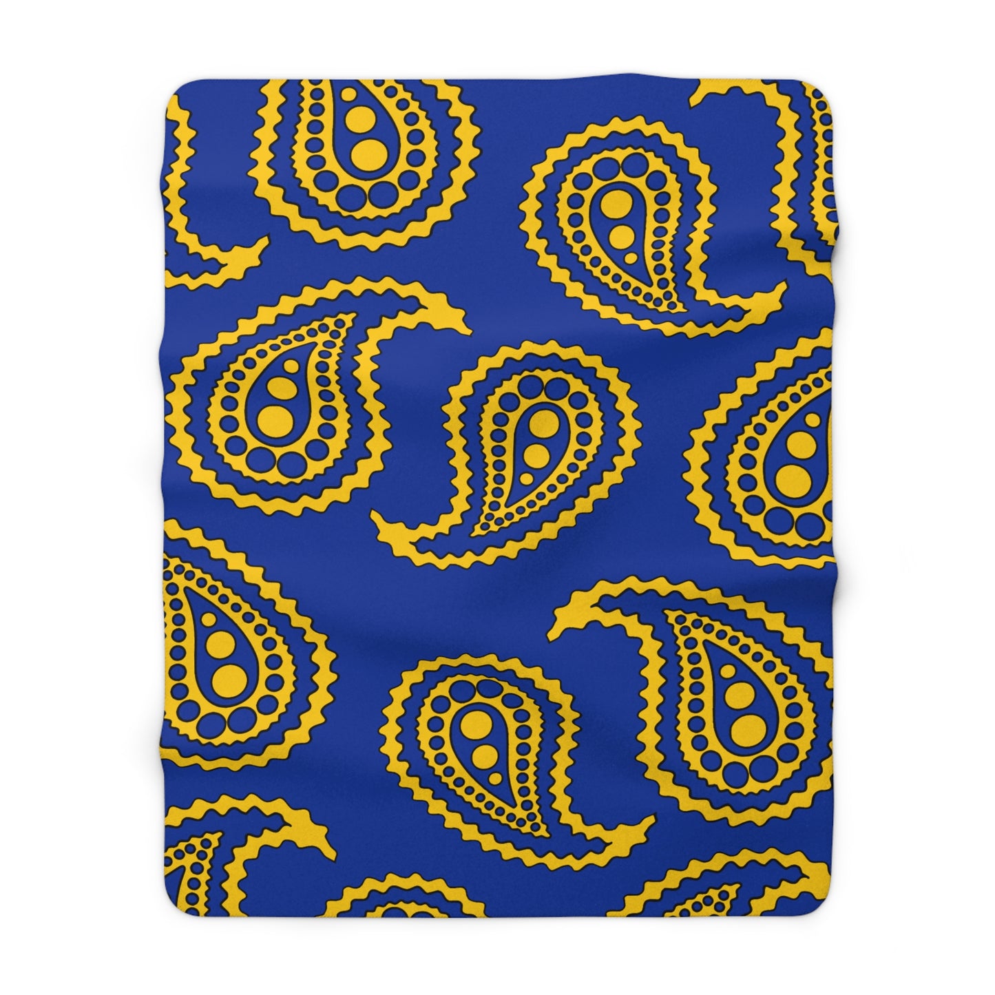 European Union Retro Paisley Blanket Throw