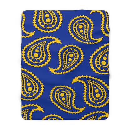 European Union Retro Paisley Blanket Throw
