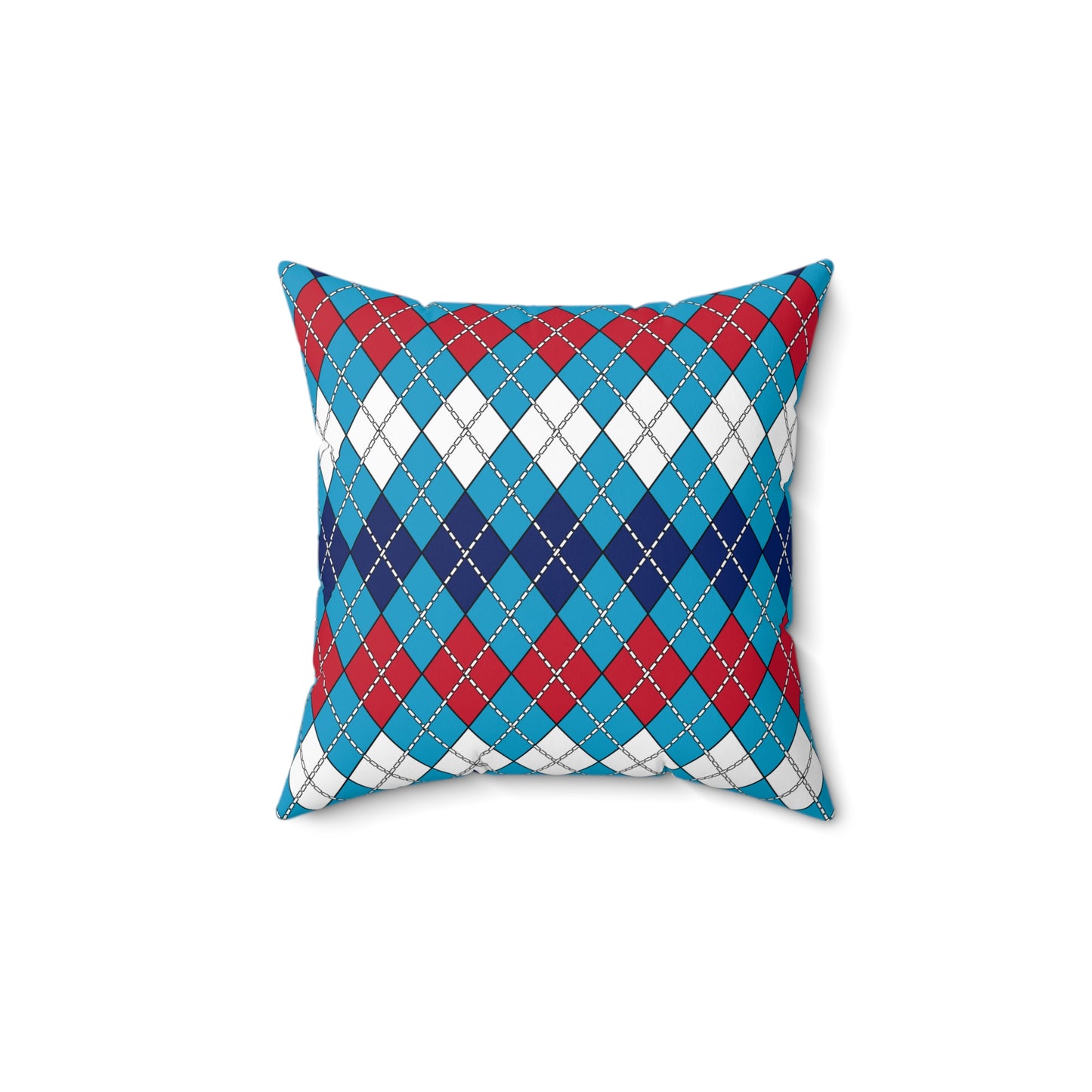 Tuvalu Retro Argyle Cushion Pillow